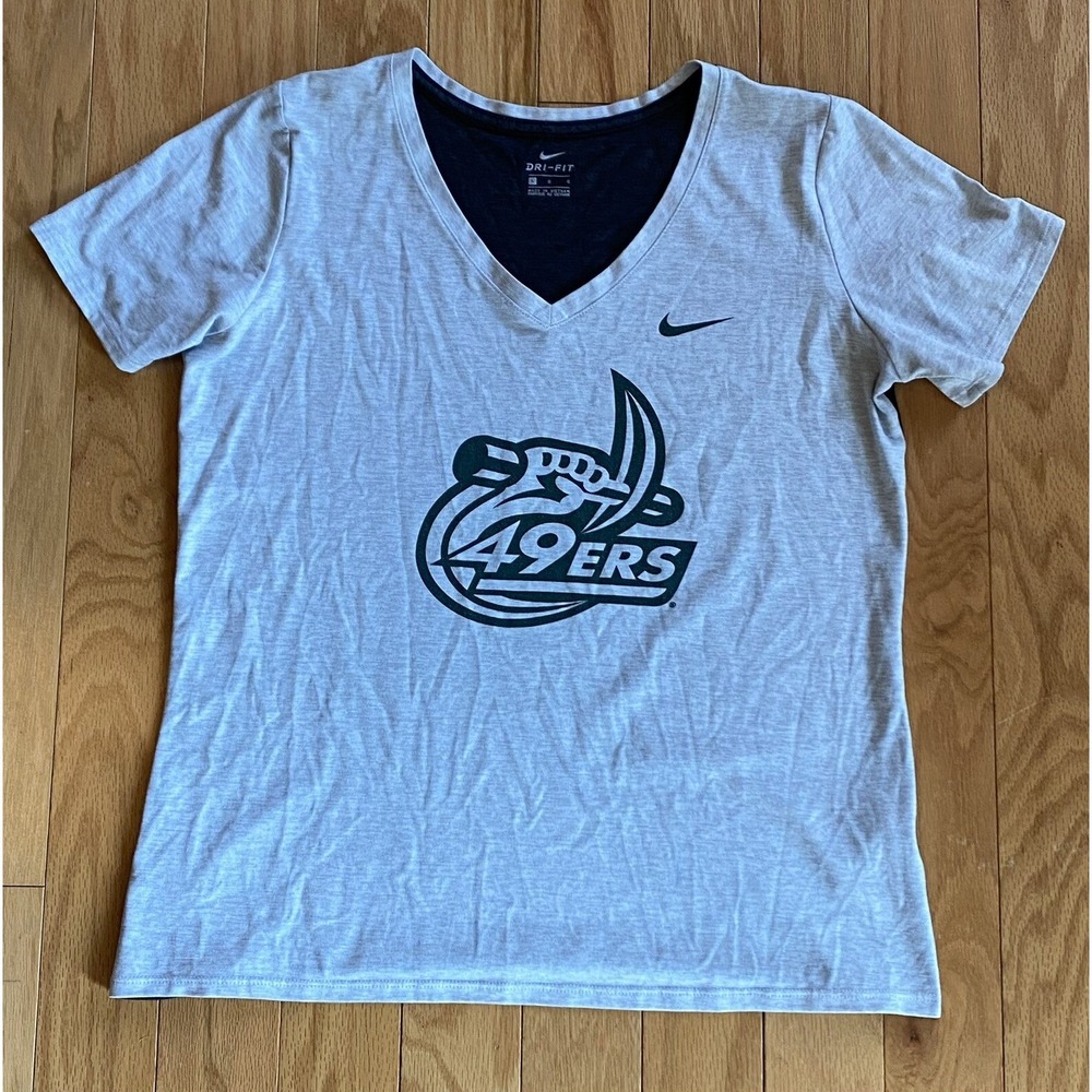 Nike Dri Fit V Neck San Francisco 49ers NFL Football T Shirt Women's size Large